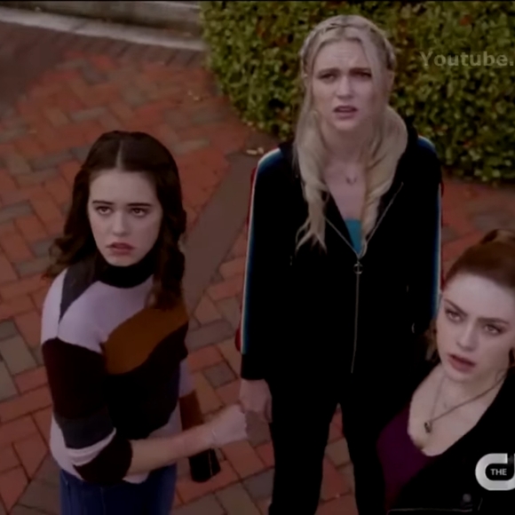 Express Mock Neck Color Block Striped Sweater - Picture 6 of 6